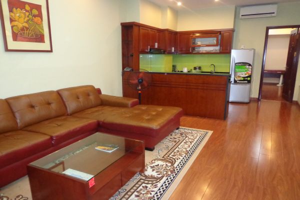 Nice serviced apartment with 2 bedrooms for lease in Cau Dat street