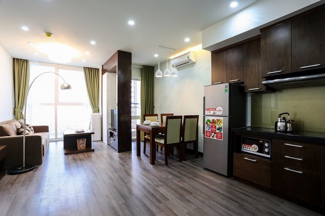 Super new and modern 2 bedroom with full furnished serviced apartment for rent in Cau Giay district